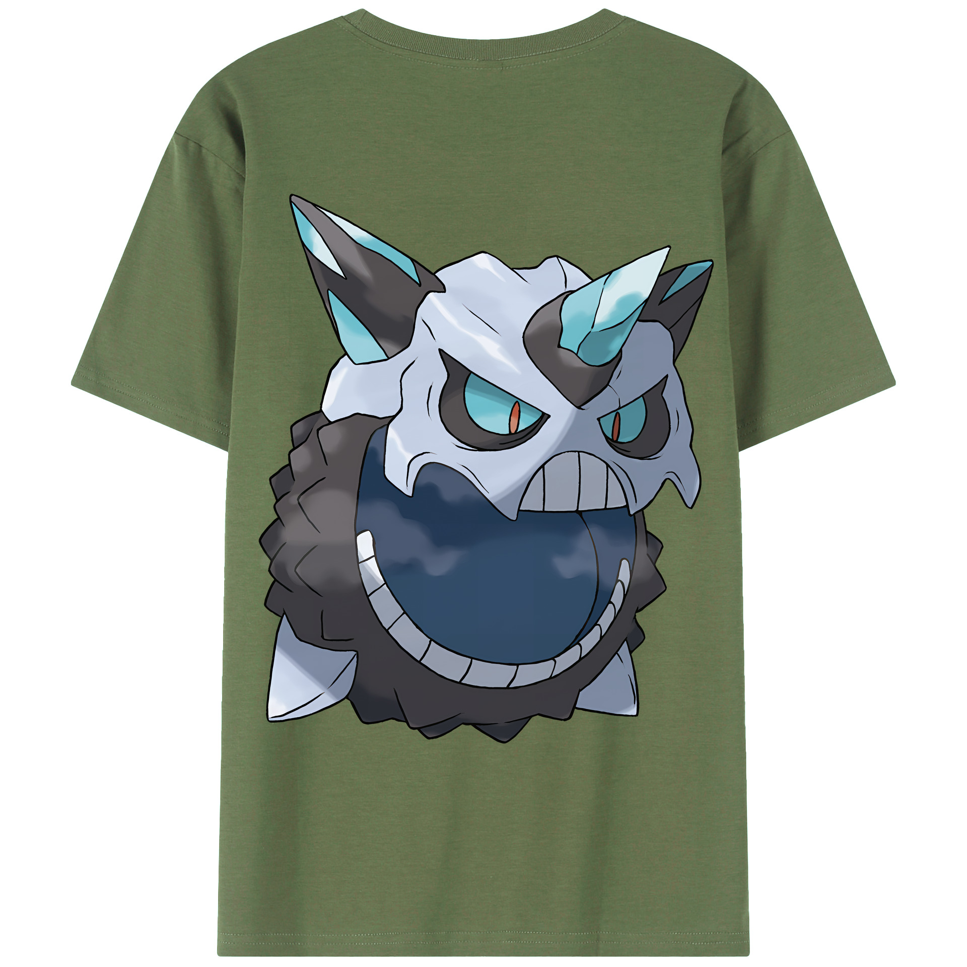 （画像用） ポケットモンスター Pokémon 綿100％ メンズ半袖Tシャツ（バックプリント） 通気性